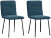 vidaXL Esszimmerstühle 2 Stk. Blau Samt 4101219 Bild 1