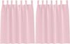 vidaXL Verdunkelungs-Vorhänge mit Ringen 2 pcs Babyrosa 140 x 140 cm 4107628 Bild 2