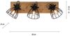 JUST LIGHT 15119-18 TARO Deckenleuchte 3-flammig schwarz Naturholz Bild 5
