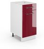 Midischrank Fame-Line Bordeaux Hochglanz 40 x 82 cm ohne Arbeitsplatte Vicco Bild 4