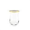 3 Teiliges Teegläser Set transparent mit Goldumrandung 175 ml aus Glas Bild 3