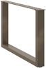 vidaXL Couchtischbeine U-Form 2 Stk. Naturstahl 70x(42-43) cm Stahl 4013167 Bild 4