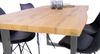 Esstisch Baumkante Holz-Optik Wildeiche 160 x 85 U-Gestell silber JOSY 142464004 Bild 3