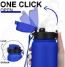 Edelstahl Thermosflasche 1L Trinkflasche Strohhalm Isolierflasche Auslaufsicher Bild 2