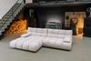 KAWOLA Sofa VIVIEN Ecksofa Feincord silber Longchair links 85 x 178 x 290 cm Bild 4
