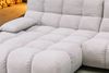 KAWOLA Sofa VIVIEN Ecksofa Feincord silber Longchair links 85 x 178 x 290 cm Bild 5