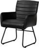 Stuhl Echtleder 62x62x84 schwarz IRON LABEL #19 Bild 1