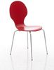 16er Set Besucherstuhl Diego V2, Rot Bild 5