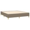 vidaXL Boxspringbett mit Matratze und LED-Beleuchtung, Stoff taupe, 180x200 cm Bild 4
