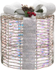 Weihnachtsdekoration 3er Set LED JULSO Weihnachtsgeschenke 20 25 30 cm Silber Bild 4