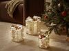 Weihnachtsdekoration 3er Set LED JULSO Weihnachtsgeschenke 20 25 30 cm Silber Bild 3