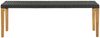 vidaXL Gartenbank 80 cm Poly Rattan Schwarz 46486 Bild 2