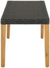 vidaXL Gartenbank 80 cm Poly Rattan Schwarz 46486 Bild 3