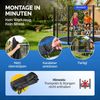 Monzana Sicherheitsnetz für Rundtrampoline, Ø 430x180 cm Bild 5