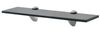 vidaXL Schwebendes Regal, Glas schwarz, 0,8 x 10 x 40 cm Bild 4