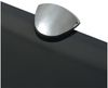 vidaXL Schwebendes Regal, Glas schwarz, 0,8 x 10 x 40 cm Bild 3