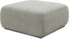 DOMO Collection Cesena, Hocker, Microfaser grau, 88 x 88 cm Bild 2