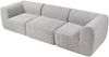 Modular Sofa 3-Sitzer Hurvas Bouclé Grau [en. casa] Bild 5