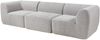 Modular Sofa 3-Sitzer Hurvas Bouclé Grau [en. casa] Bild 2