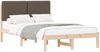 vidaXL Bettgestell mit gepolstertem Kopfteil Taupe 120 x 190 cm 877927 Bild 2