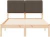 vidaXL Bettgestell mit gepolstertem Kopfteil Taupe 120 x 190 cm 877927 Bild 5