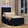 vidaXL LED Boxspringbett mit Matratze Schwarz 80 x 200 cm Stoff 3343056 Bild 5