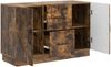 vidaXL Sideboard Geräucherte Eiche 89 x 34,5 x 57 cm Holzwerkstoff 895350 Bild 3