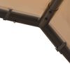 vidaXL Gartenpavillon Beige 3x3 m Stahl und Stoff 362451 Bild 5