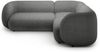 Micadoni Ecksofa Kate 4-Sitzer Rechts Boucle Dunkelgrau Bild 2