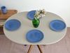 Ragaba ovaler Esstisch, MDF & Massives Eschenholz Eichenbeize, 75x100 cm, Braun Beige Bild 3