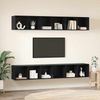 vidaXL TV-Schrankset 4 pcs Schwarz Eichen-Optik 37 x 37 x 107 cm 3393535 Bild 4