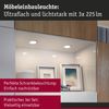 LED Möbeleinbauleuchten 3er-Set rund 65mm 3x2,5W 3x180lm 230/12V 4000K Chrom Bild 2