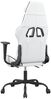 vidaXL Gaming-Stuhl mit Fußstütze Weiß und Schwarz Kunstleder 3143663 Bild 5