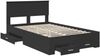 vidaXL Bettrahmen mit Kopfteil Schwarz 135 x 190 cm Holzwerkstoff 3408273 Bild 5