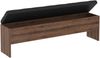 FORTE Bellevue Sitzbank mit Versteck, Holzwerkstoff, Braun/Schwarz, 165 x 54 x 34,8 cm Bild 2