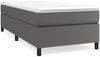 vidaXL Polsterbett Kunstleder Grau 100x200 cm Bild 2