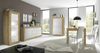 Vitrine >Belinda< in Eiche Cadiz / Weiss - 61x162x43cm (BxHxT) Bild 4