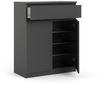 Nada Sideboard 2 Türen 1 Schublade schwarz Kommode Highboard Schrank Flur Diele Bild 4