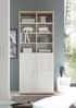 HBZ Mehrzweckschrank Romance im Landhaustil, BxHxT 80x191x38 cm (1-St) Mit 2 Türen, 8 offene Fächer, 12 Einlegeböden und 2 festen Böden Bild 3
