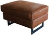 KAWOLA Hocker VILNIUS Lederfaserstoff cognac 48 x 56 x 76 cm Bild 3