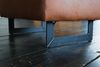 KAWOLA Hocker VILNIUS Lederfaserstoff cognac 48 x 56 x 76 cm Bild 2