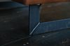 KAWOLA Hocker VILNIUS Lederfaserstoff cognac 48 x 56 x 76 cm Bild 4