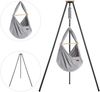 Federwiege mit Tipi Bio Grey Anthrazit Kunstfaser Bild 3