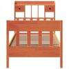 vidaXL Massivholzbett ohne Matratze Wachsbraun 100x200 Kiefernholz 3323268 Bild 4