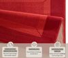 Design Velours Teppich Band Rot - 160x230x0,9cm Bild 2