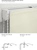 Lysel Outlet Raffrollo beige, abdunkelnd mit Kettenzug, Maße: (Bx H) 90cm * 180cm Bild 3