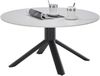 Couchtisch >Joanna< in weiß, schwarz, Keramik, Metall - 45x90cm (HxD) Bild 2