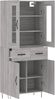 vidaXL Highboard Grau Sonoma 69,5x34x180 cm Holzwerkstoff 3198567 Bild 4