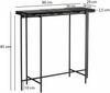 Konsolentisch Schwarz 90x29x85 cm Design Anrichte Glas Flur Bild 4