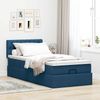 vidaXL Ottoman-Bett mit Matratze Blau 100x200 cm Stoff 3311524 Bild 3